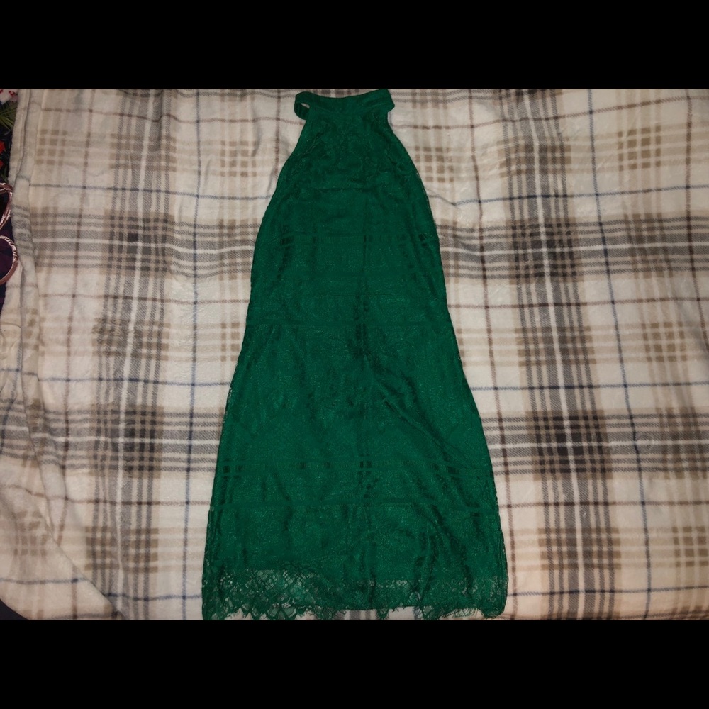 Green Backless Mini Dress